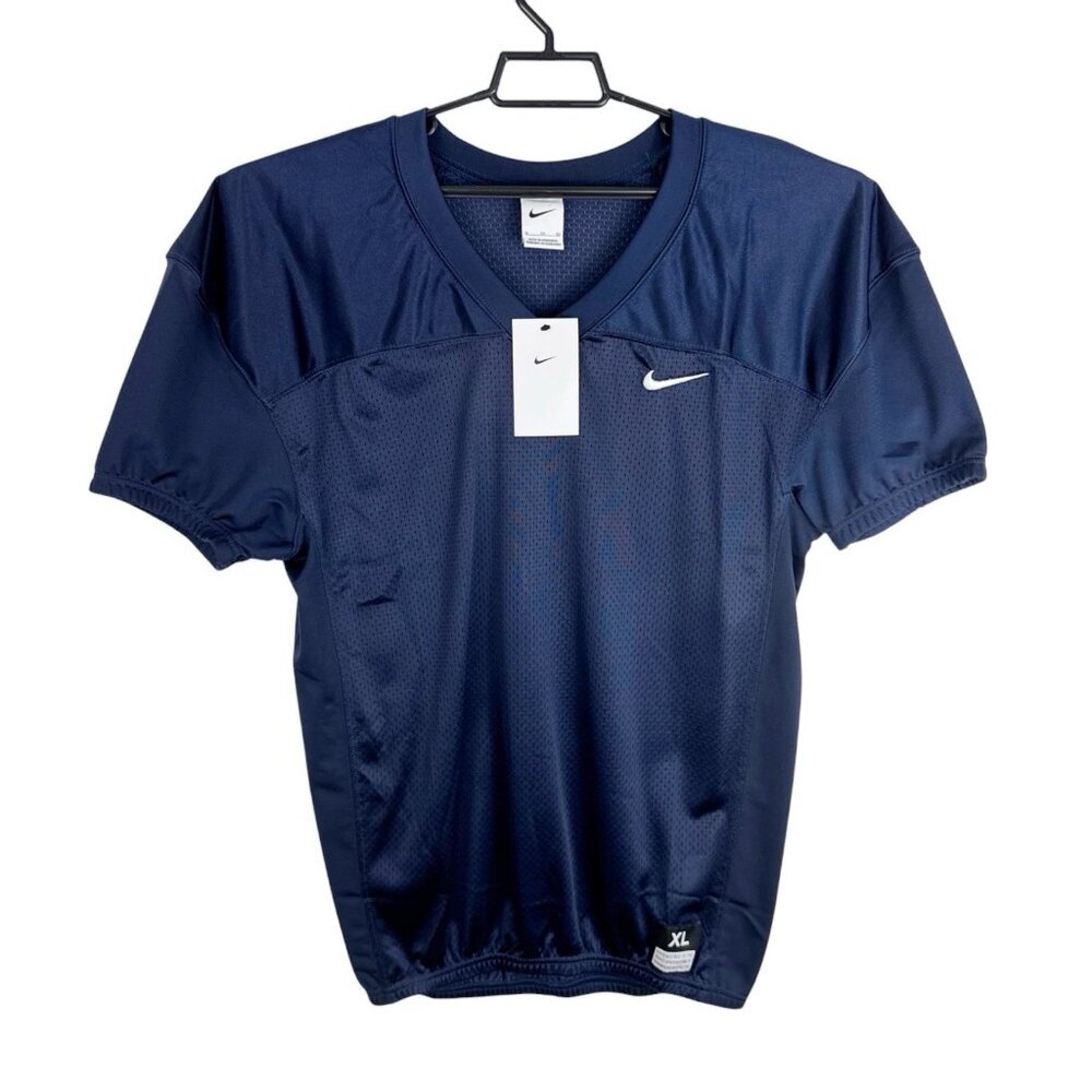 Nike Men's XL‎ Practice Football Jersey SS Navy NWT